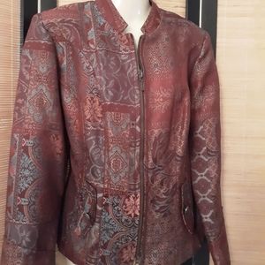 ⚜️ NWT BROOKE COLEMAN jacquard jacket Sz 12 NEW